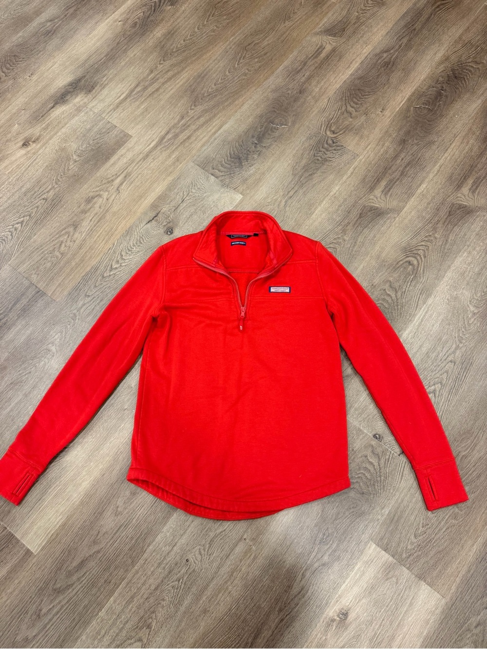 Vineyard Vines Red Quarter-Zip Pullover